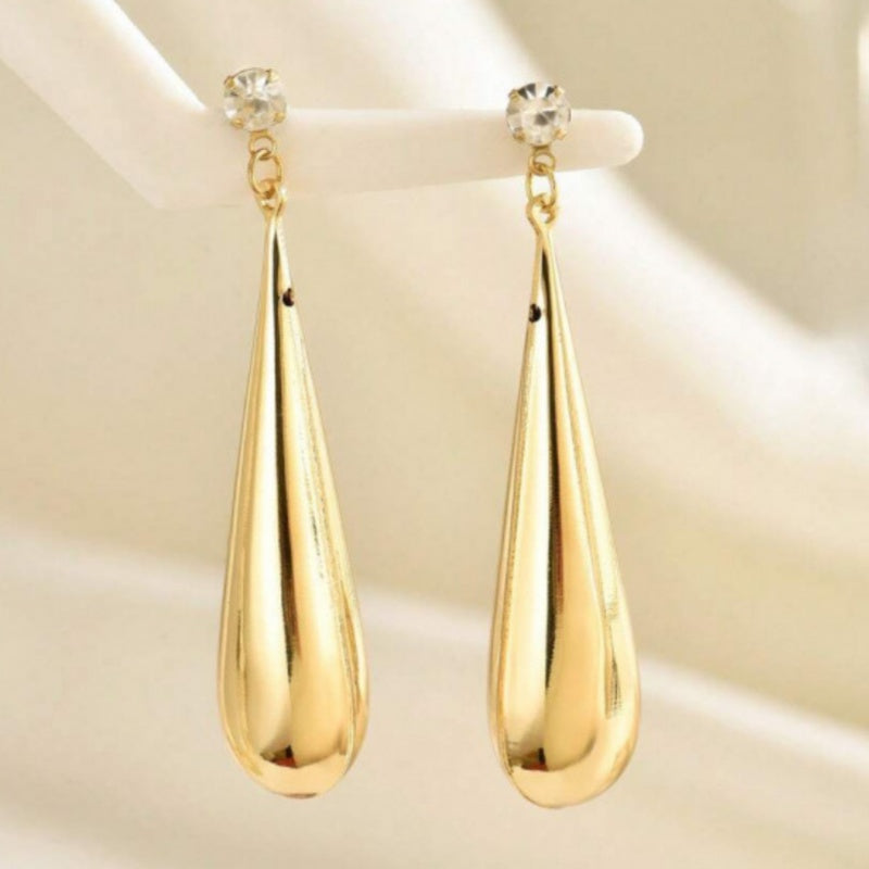 French Retro Solidified Water Droplet Earrings For Women