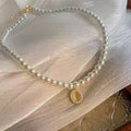 Cat's Eye Pearl Necklace For Women