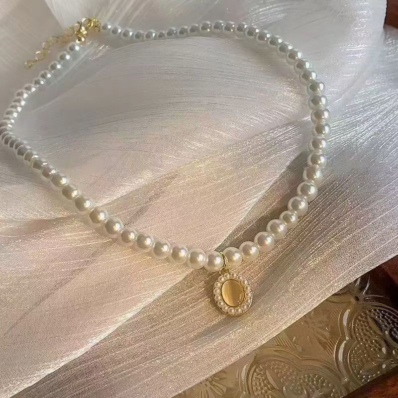 Cat's Eye Pearl Necklace For Women